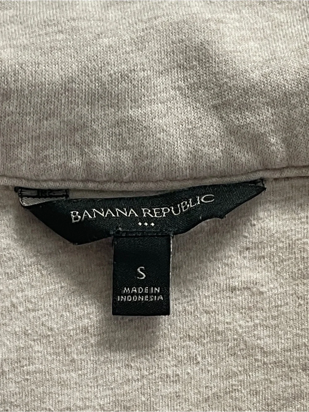 Banana Republic Light Beige Collared Pullover